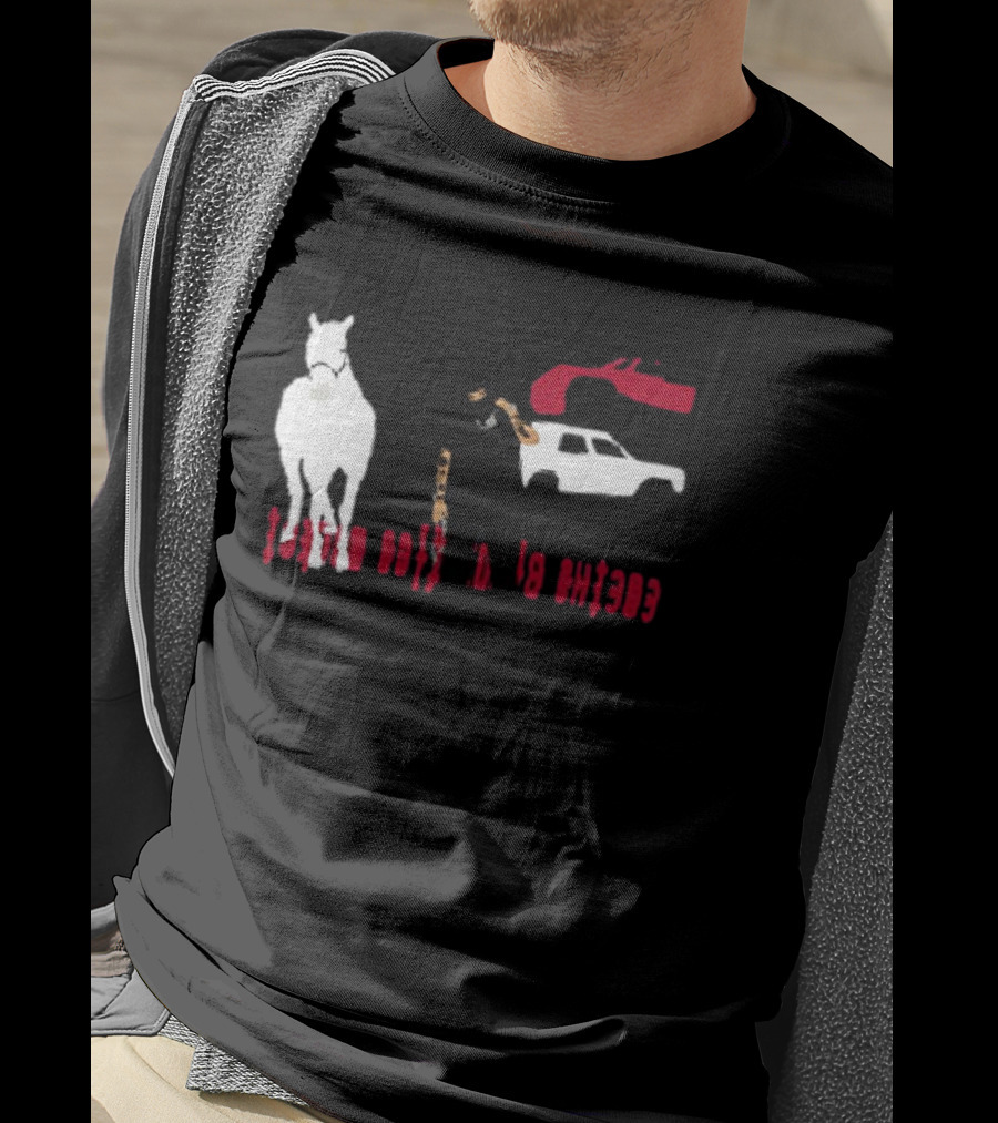 Yeat CPFM Lyfestyle Cover Custom Graphic Featuring Car Horse And Figure T-Shirt
