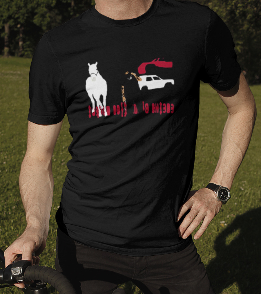 Yeat CPFM Lyfestyle Cover Custom Graphic Featuring Car Horse And Figure T-Shirt