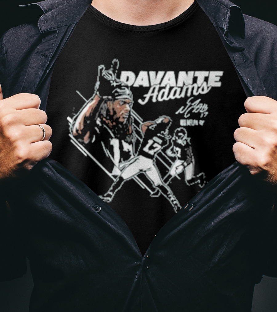 Davante Adams Signature New York Gridiron 17 T-Shirt