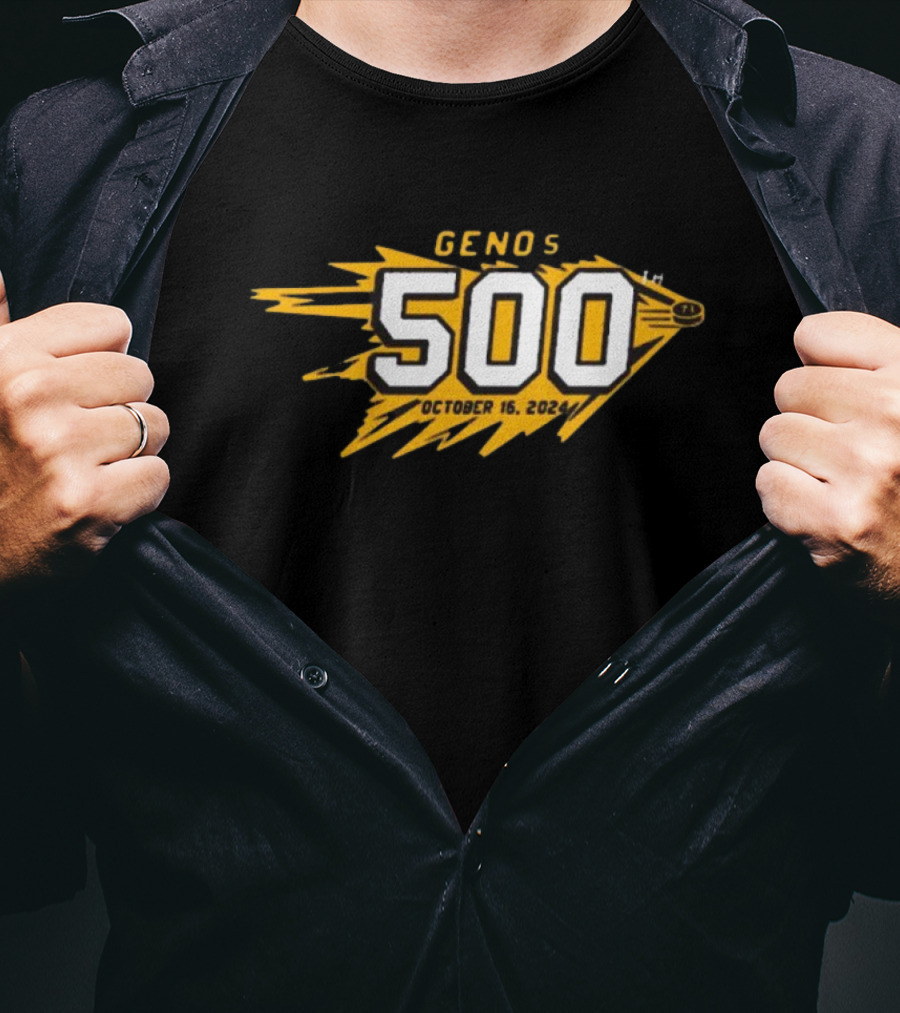 Evgeni Malkin Pittsburgh Penguins Geno’s 500th October 16 T-Shirt
