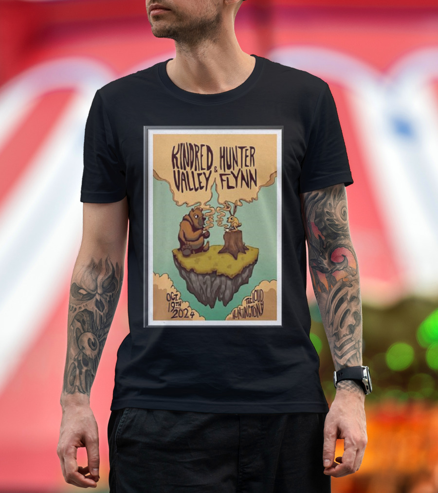 Kindred Hunter Valley Flynn Oct 19th 2024 The Loud Huntington WV Floating Island Scene T-Shirt