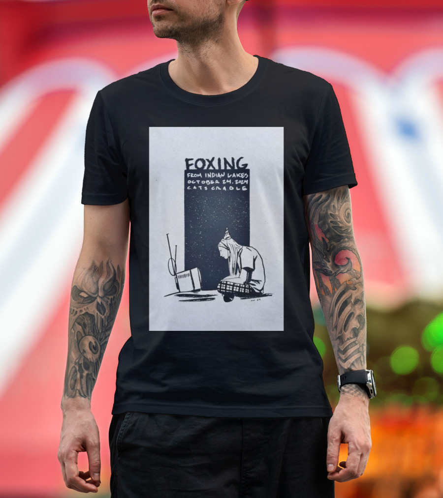 Foxing From Indian Lakes October 24 2024 Cat's Cradle T-Shirt