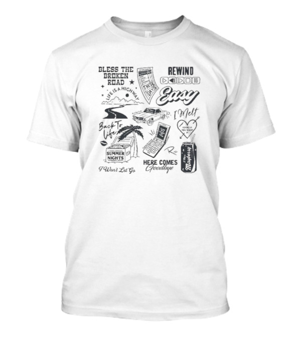 Bless The Broken Road Here Comes Goodbye Summer Nights Rewind歌词 T-Shirt