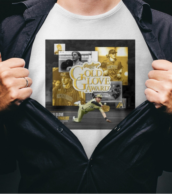 Rawlings Gold Glove Award Finalist Arizona Diamondbacks Jake McCarthy RF 2024 CAA Sports T-Shirt