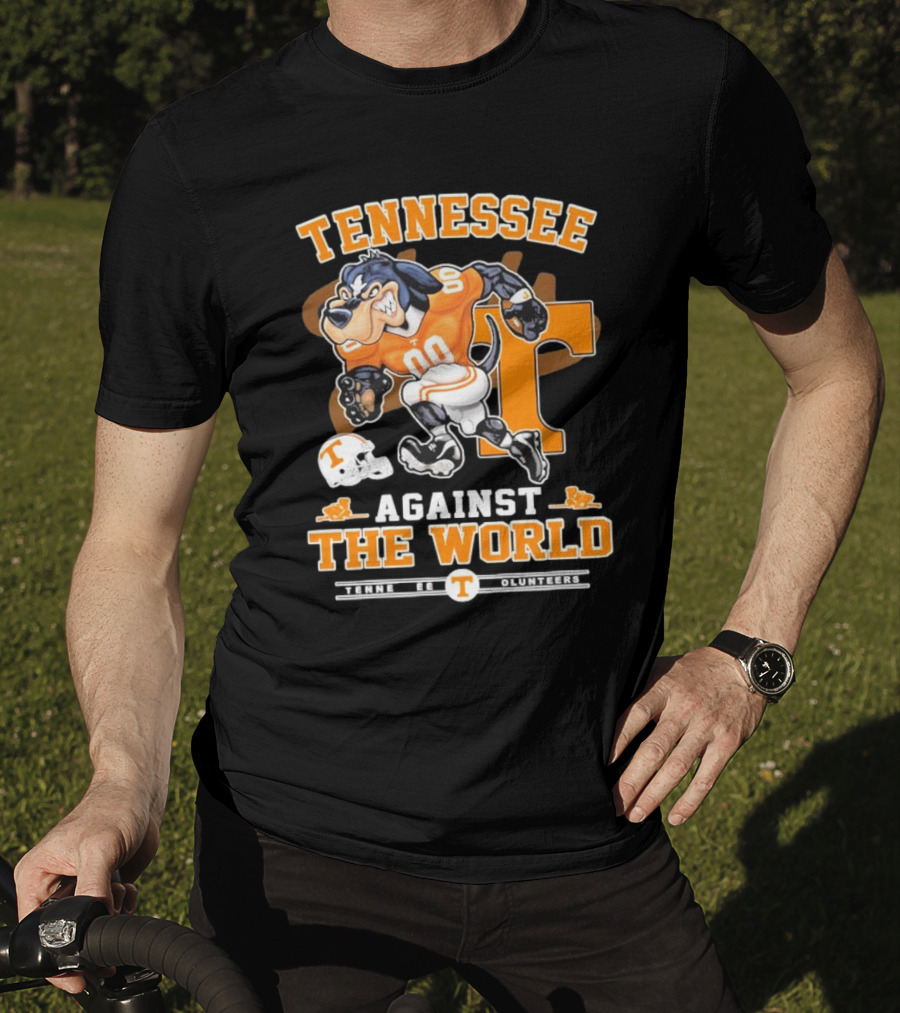 Tennessee Vols Mascot Charging Forward Against The World T-Shirt