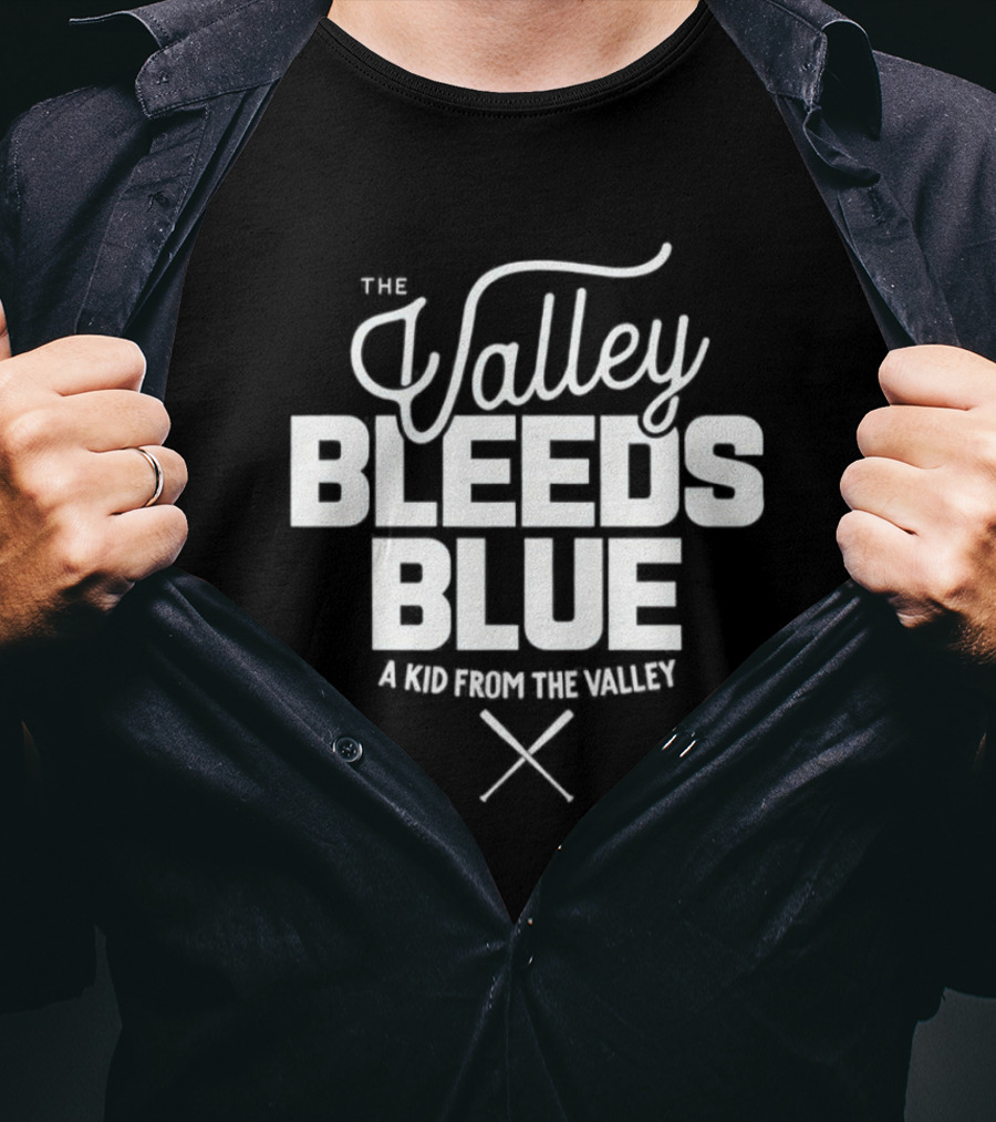 The Valley Bleeds Blue A Kid From The Valley Dodgers T-Shirt