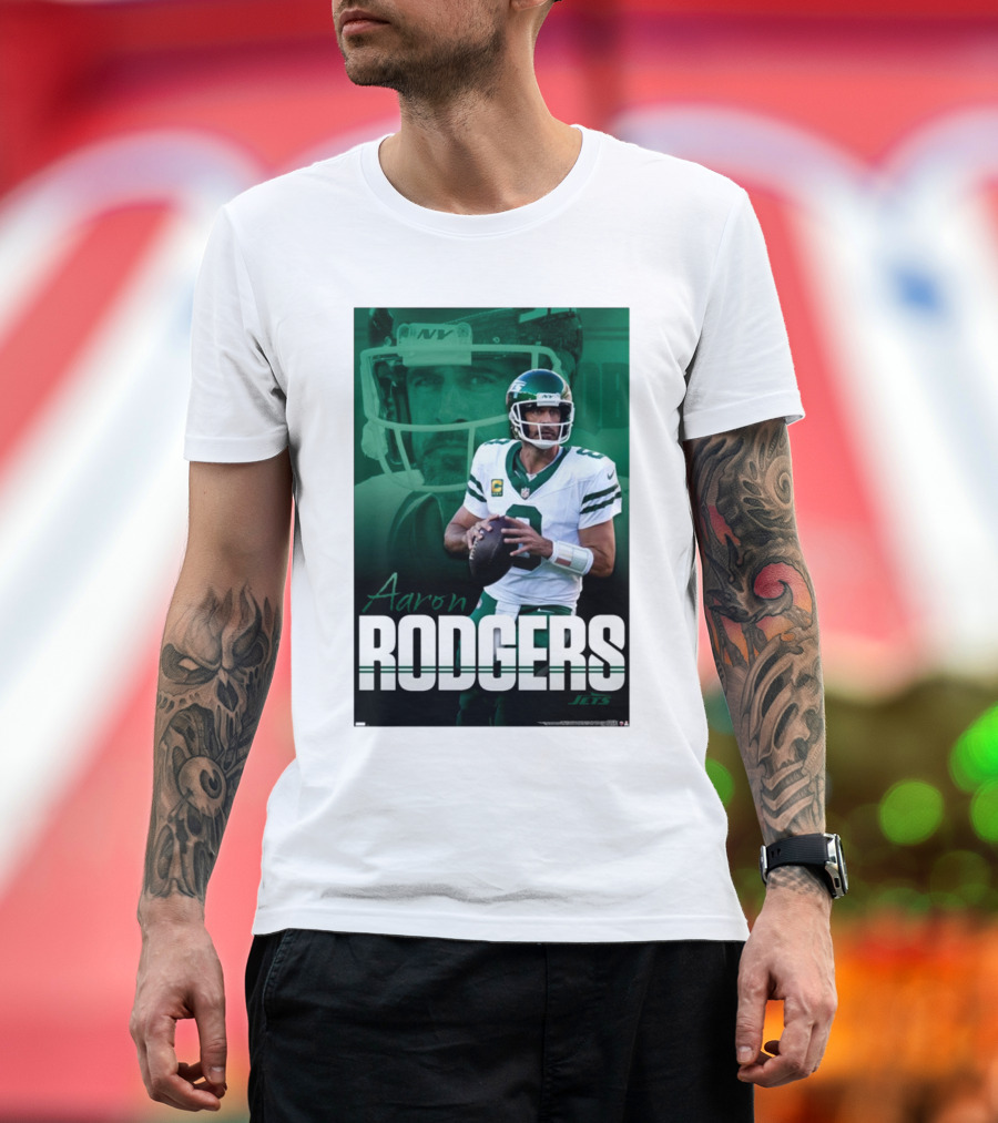 Aaron Rodgers New York Jets QB NFL Jets T-Shirt