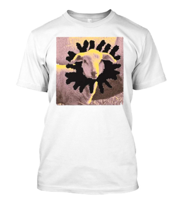 Anxious Counting Sheep 2024 Optical Illusion Lamb Starburst T-Shirt