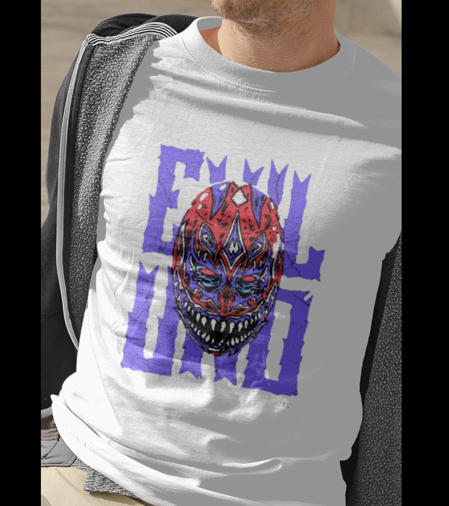 Evil Uno Mask Monster AEW T-Shirt