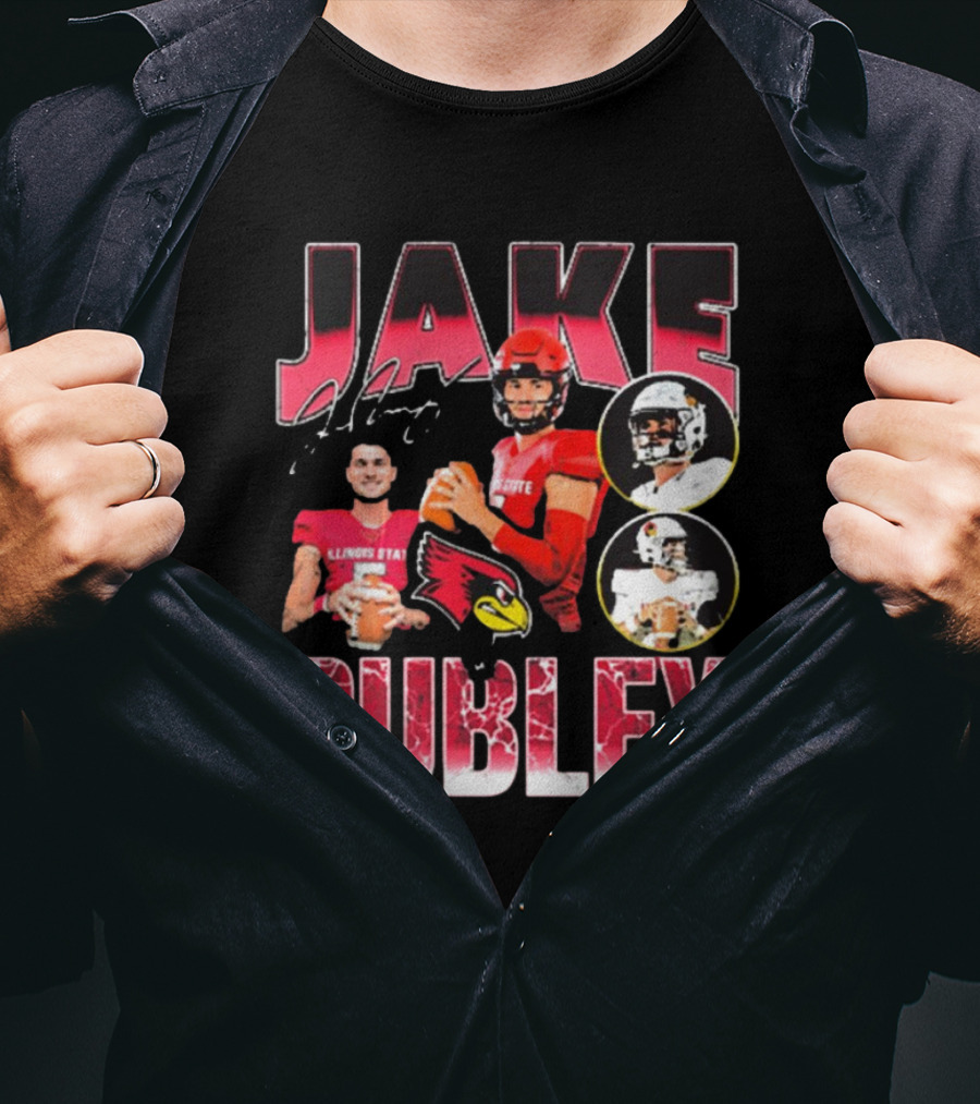 Jake Rubley Illinois State Redbirds Football 90s T-Shirt