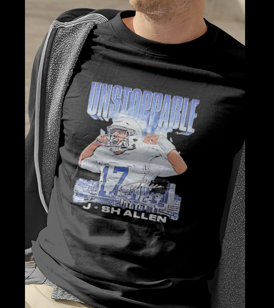Buffalo Bills NFL Football Josh Allen Unstoppable Vintage 17 T-Shirt
