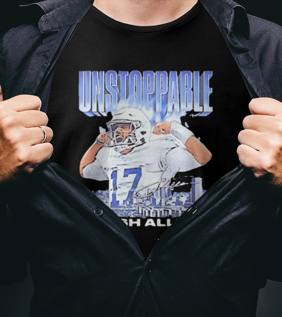 Buffalo Bills NFL Football Josh Allen Unstoppable Vintage 17 T-Shirt