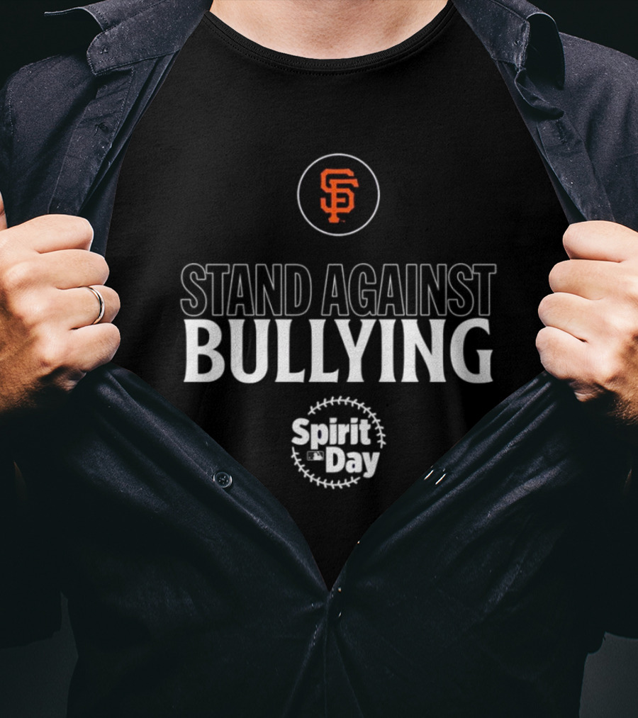 San Francisco Giants Spirit Day Stand Against Bullying MLB T-Shirt