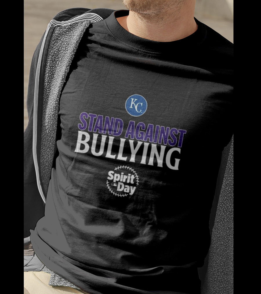 Stand Against Bullying Spirit Day KC Royals T-Shirt