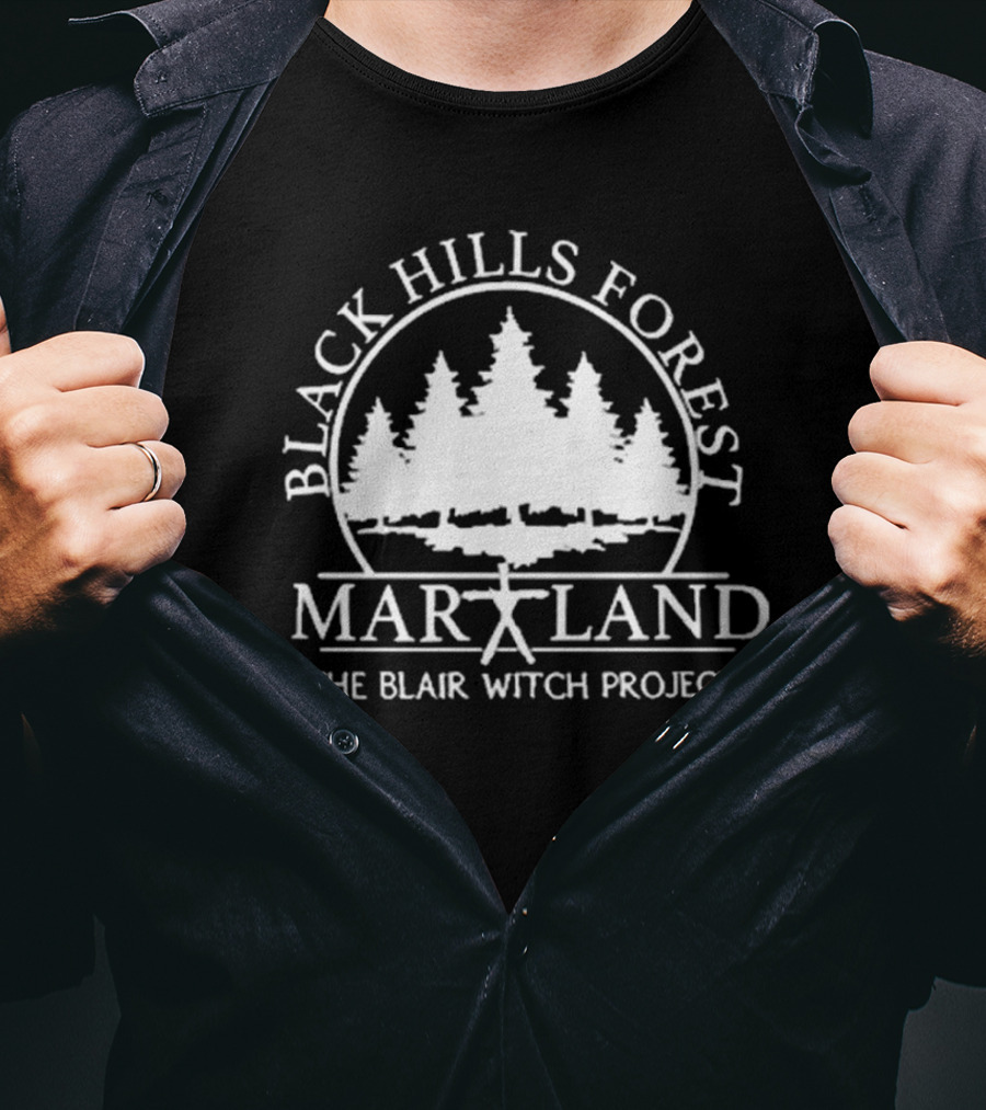 Black Hills Forest Maryland The Blair Witch Project T-Shirt