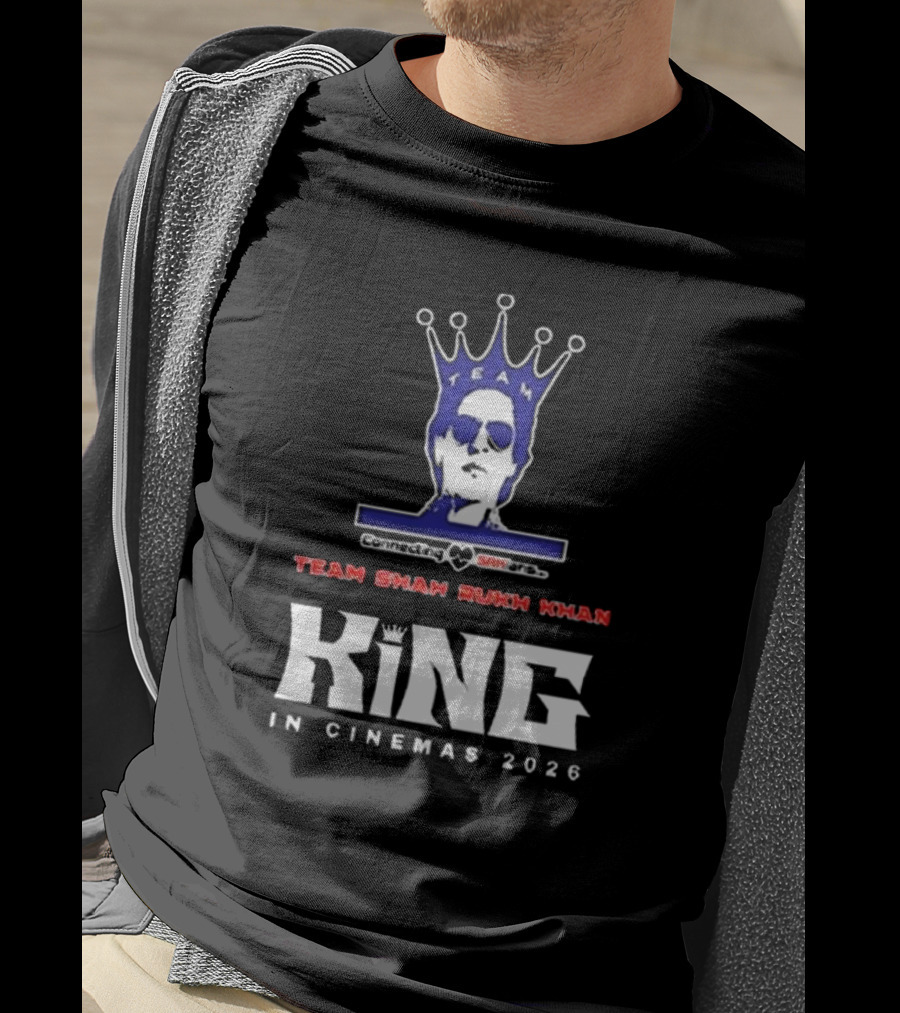 Team Shah Rukh Khan Connecting SRKians King In Cinemas 2026 T-Shirt