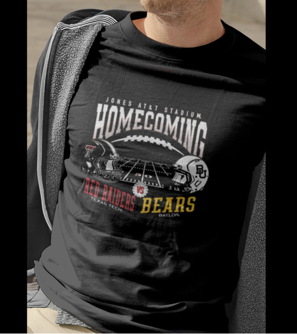 Texas Tech Red Raiders Vs Baylor Bears Jones AT&T Stadium Homecoming T-Shirt