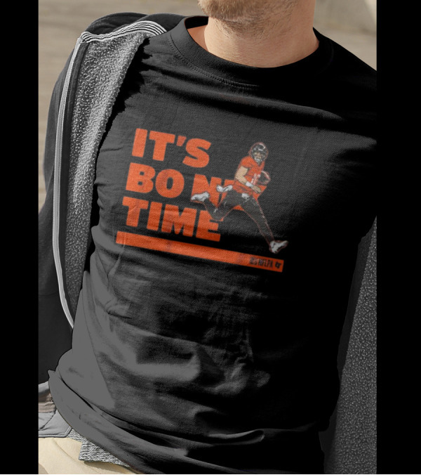 It's Bo Nix Time NFLPA Football Action T-Shirt