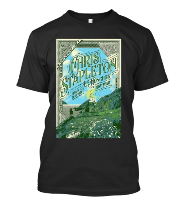 Chris Stapleton Performing Live With The Honchos And Marty Stuart Dublin IE Oct 20 2024 Tour T-Shirt