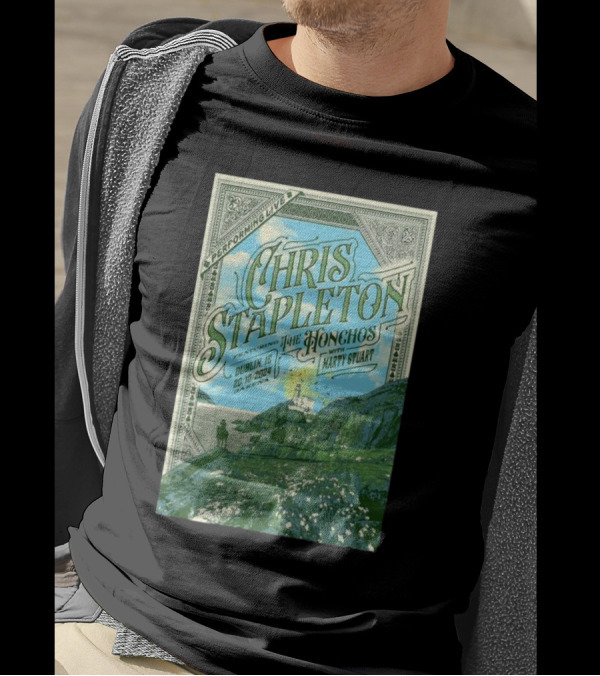 Chris Stapleton Performing Live With The Honchos And Marty Stuart Dublin IE Oct 20 2024 Tour T-Shirt