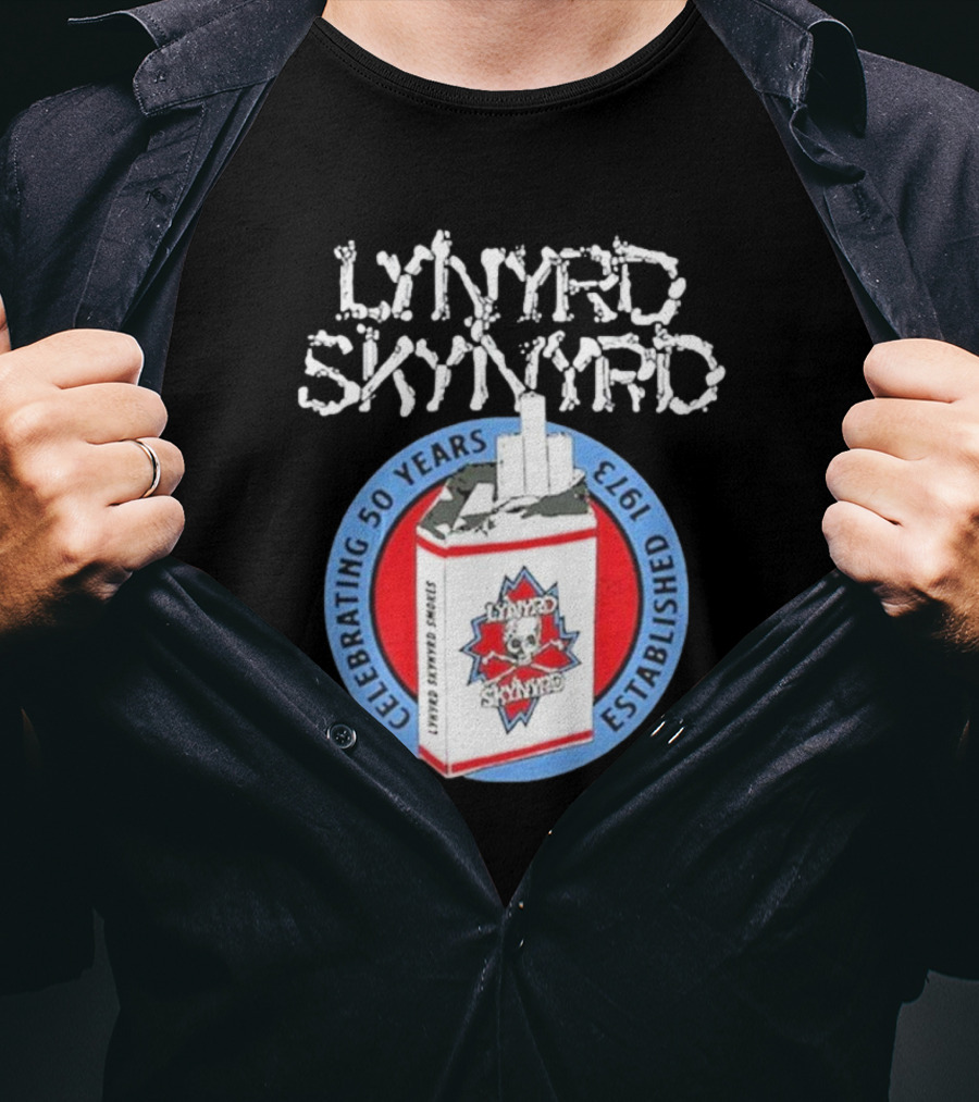 Lynyrd Skynyrd Established 1973 Celebrating 50 Years Smokes Tour T-Shirt