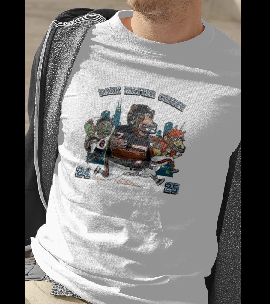 Dark Matter Coffee Da Beans 24 25 Football Monsters T-Shirt
