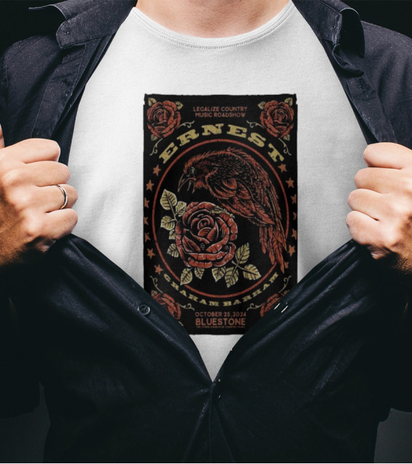 Legalize Country Music Roadshow Ernest Graham Barham October 25 2024 Bluestone T-Shirt