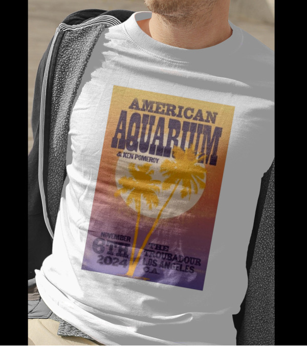 American Aquarium And Ken Pomeroy Live At The Troubadour Los Angeles CA November 6th T-Shirt