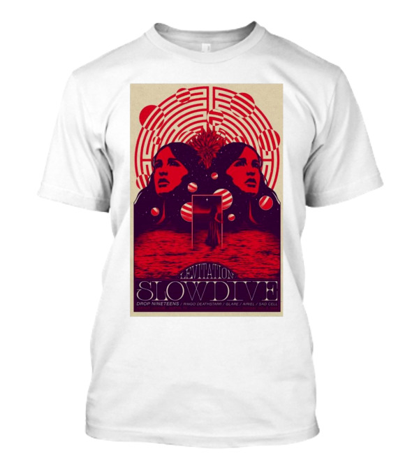 Levitation Slowdive Nov 3-2024 Austin TX Tour Drop Nineteens Ringo Deathstarr Glare Ariel Sad Cell T-Shirt