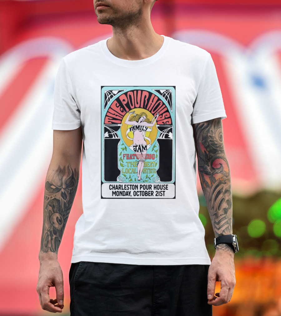 The PoHo Family Jam Featuring Local Artists at Charleston Pour House Monday October 21st T-Shirt