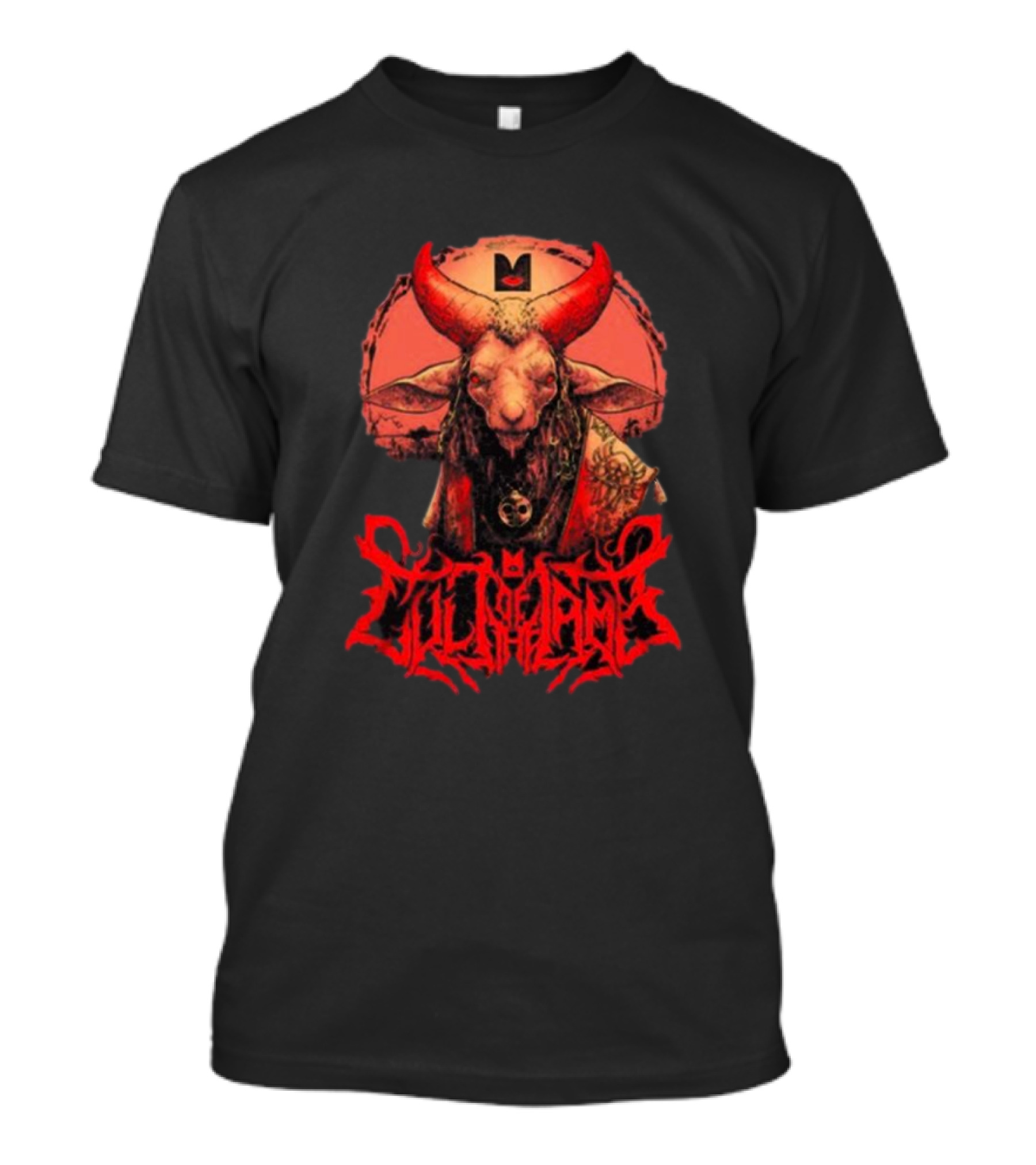 Cult Lamb Unholy Lamb Red Horned Figure T-Shirt
