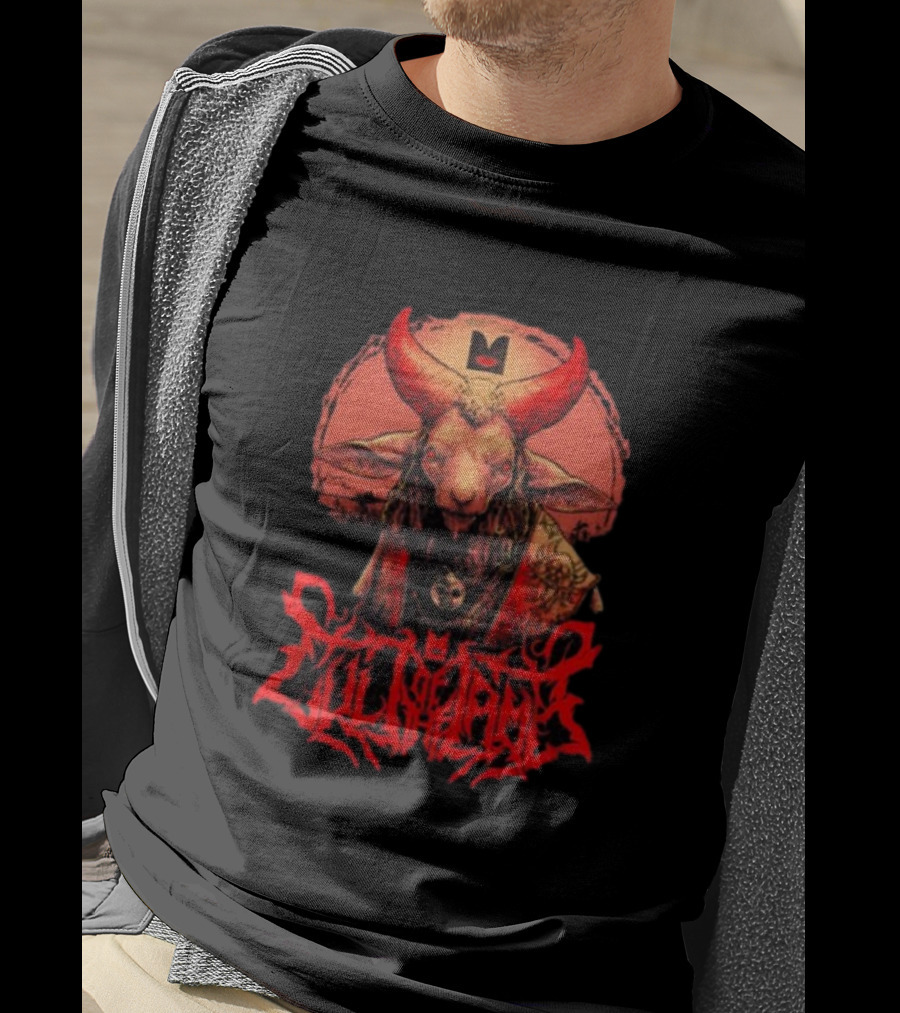 Cult Lamb Unholy Lamb Red Horned Figure T-Shirt
