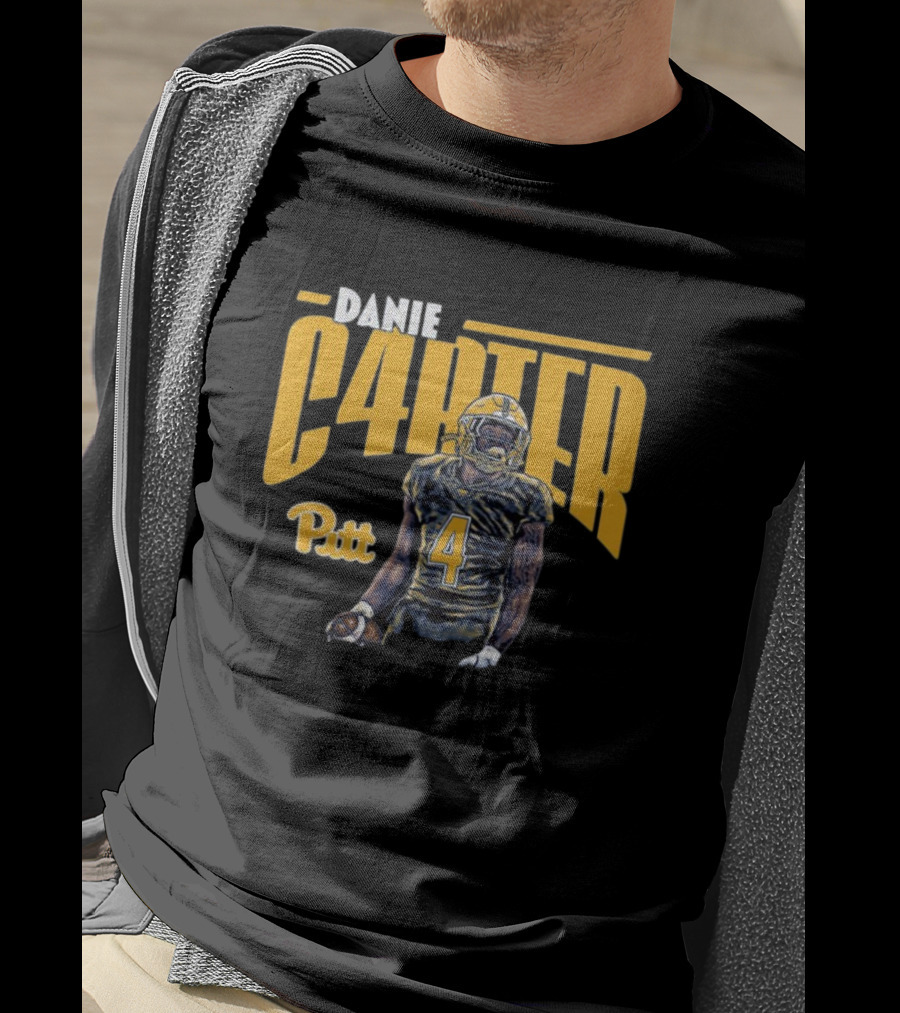 Daniel Carter C4RTER Pitt Panthers Football Player Sports T-Shirt