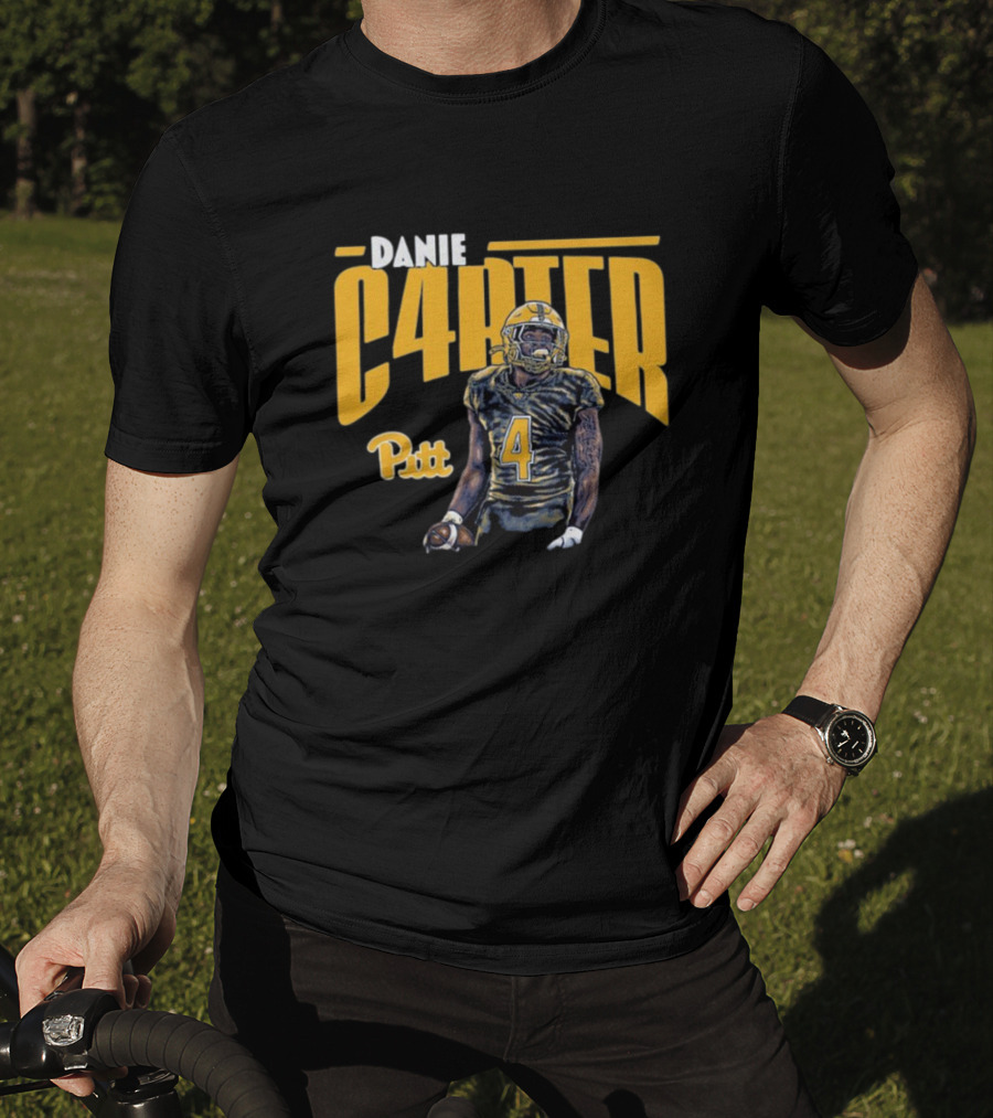 Daniel Carter C4RTER Pitt Panthers Football Player Sports T-Shirt
