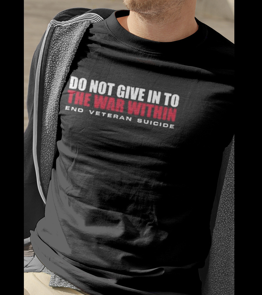 Delta Airlines Controversy Catherine Banks Wearing Do Not Give In To The War Within End Veteran Suicide Message T-Shirt