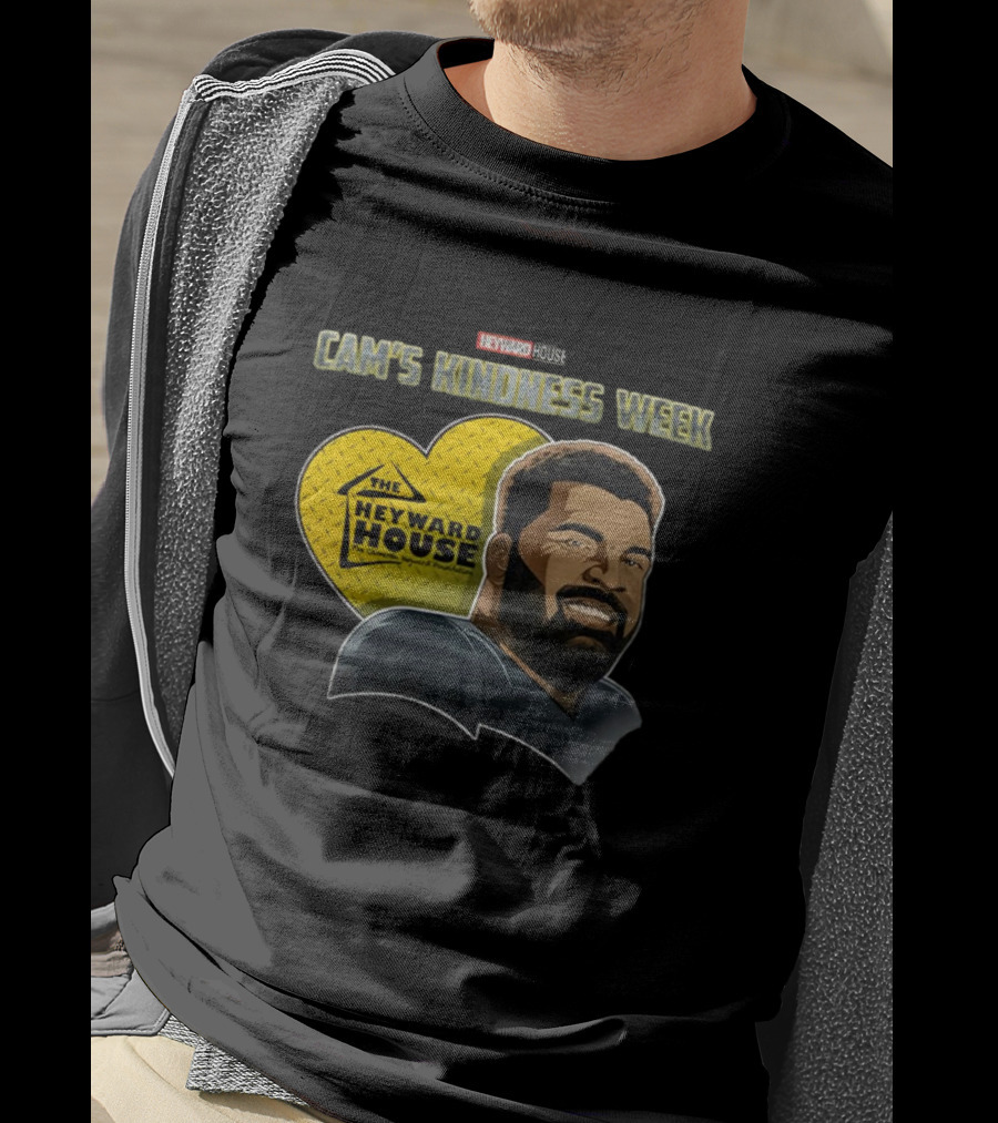 The Heyward House Cam’s Kindness Week Cam Heyward Caricature Pittsburgh Steelers NFL Heart T-Shirt