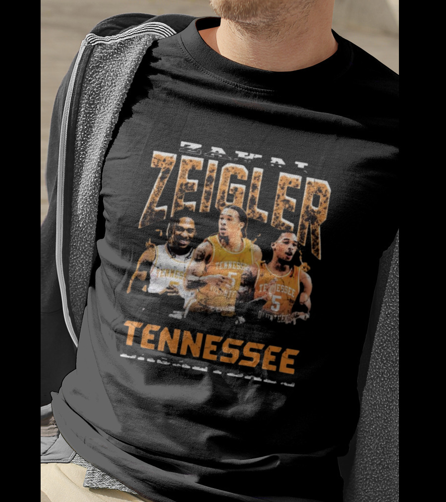 Zakai Zeigler Tennessee Volunteers Basketball Retro Style 90s T-Shirt