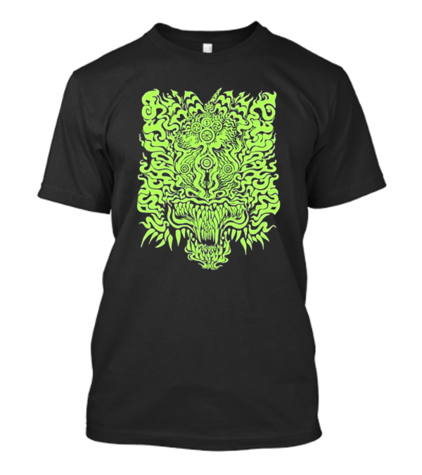 Psyched Fest 2024 San Francisco Oct 30-Nov 4 Trippy Neon Monster T-Shirt