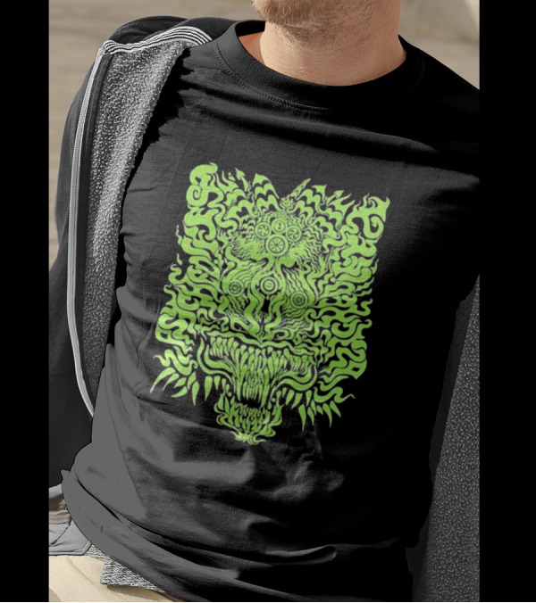 Psyched Fest 2024 San Francisco Oct 30-Nov 4 Trippy Neon Monster T-Shirt