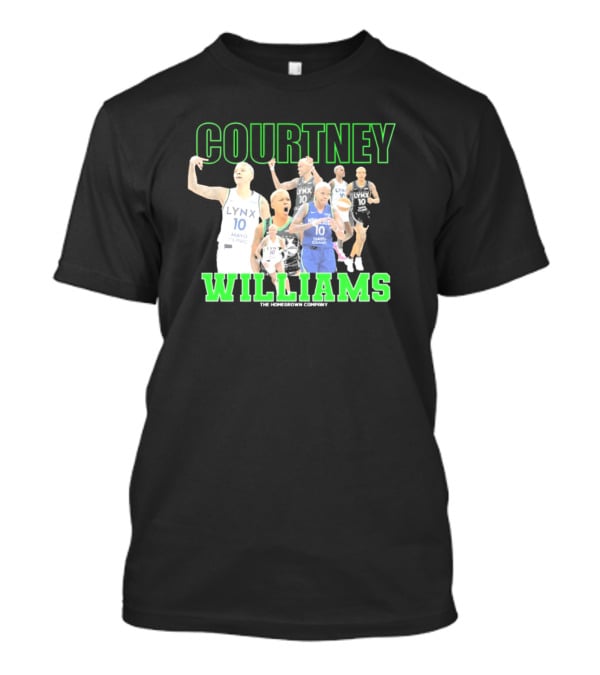 Courtney Williams Minnesota Lynx Lynx 10 The Homegrown Company T-Shirt