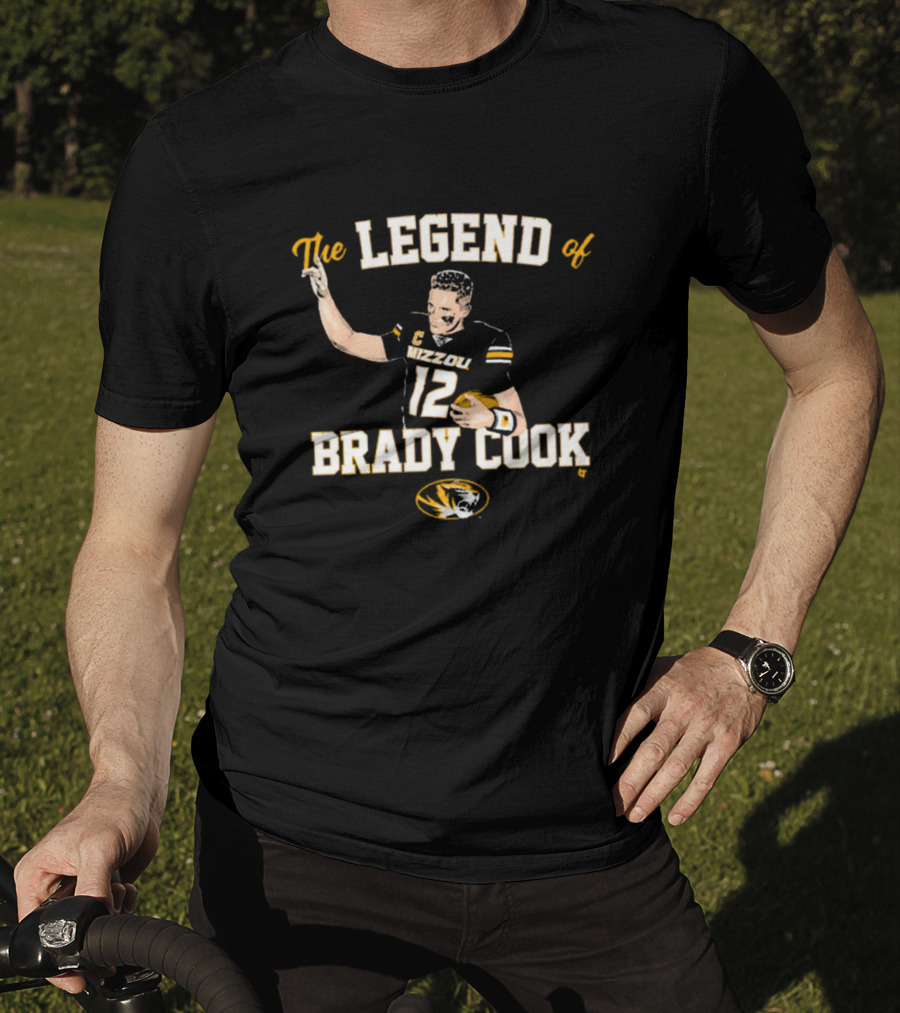 The Legend Of Brady Cook Mizzou Tigers Football NCAA T-Shirt