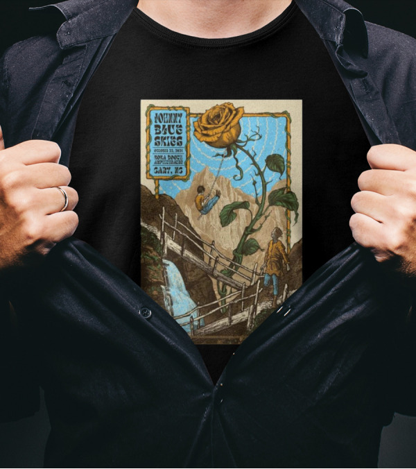 Johnny Blue Skies October 13 2024 Koka Booth Amphitheatre Cary NC T-Shirt