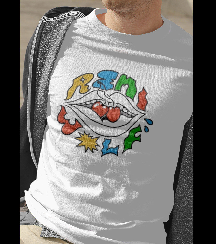 Remi Wolf Colorful Mouth Cherries T-Shirt