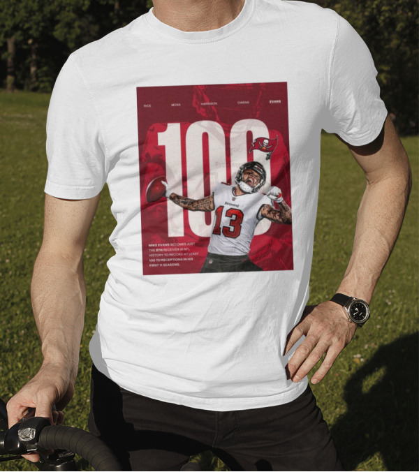 Tampa Bay Buccaneers Mike Evans 100 TDs Fifth Fastest NFL History Receiver T-Shirt