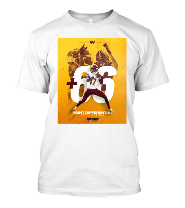 Washington Commanders +66 Point Differential 1st In The NFL T-Shirt
