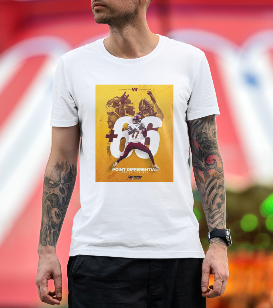 Washington Commanders +66 Point Differential 1st in the NFL T-Shirt