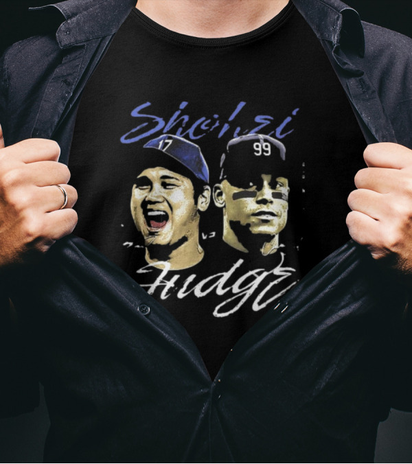 Shohei 17 Judge 99 World Series 2024 Signatures T-Shirt