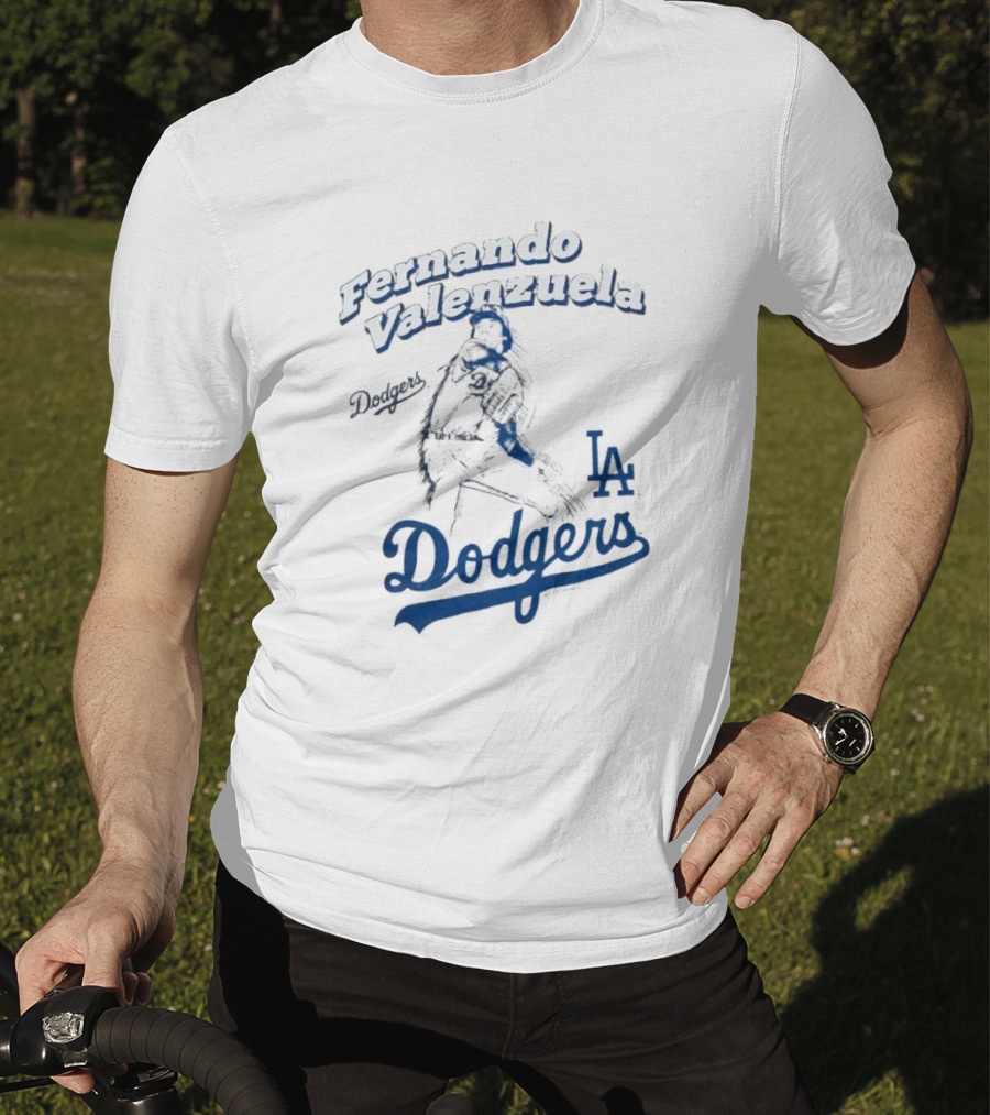 Fernando Valenzuela Los Angeles Dodgers Pitcher LA Dodgers T-Shirt