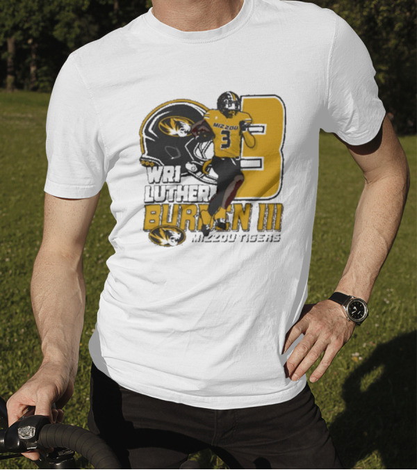 Mizzou Tigers Luther Burden III WR1 Football 2024 NCAA T-Shirt