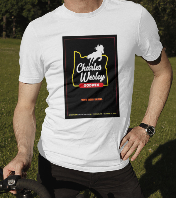 Charles Wesley Godwin With Jesse Daniel McMenamins Crystal Ballroom Portland OR October 23 T-Shirt